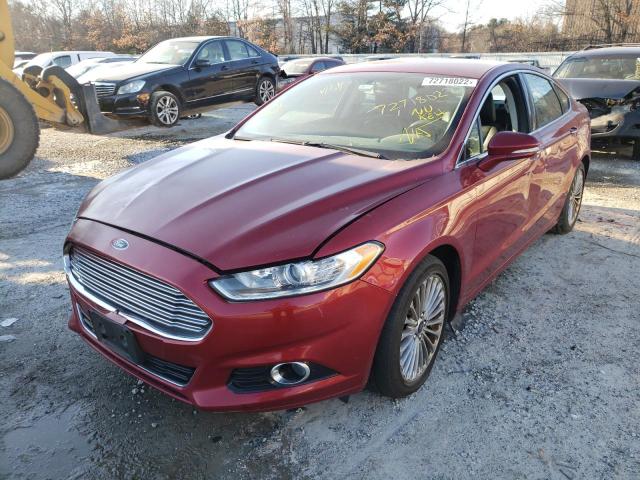 3FA6P0K91FR268216 - 2015 FORD FUSION TITANIUM RED photo 1