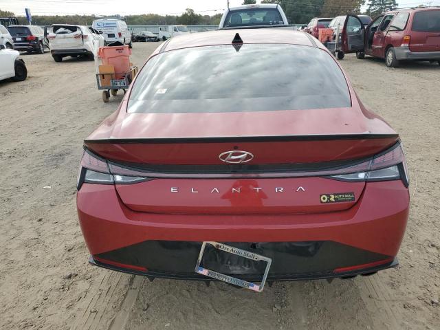 KMHLR4AF9NU267212 - 2022 HYUNDAI ELANTRA N LINE RED photo 6