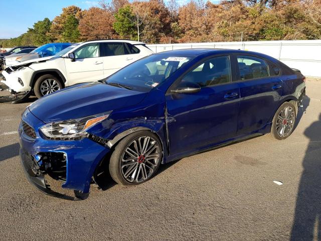 3KPF44ACXME275595 - 2021 KIA FORTE GT BLUE photo 1