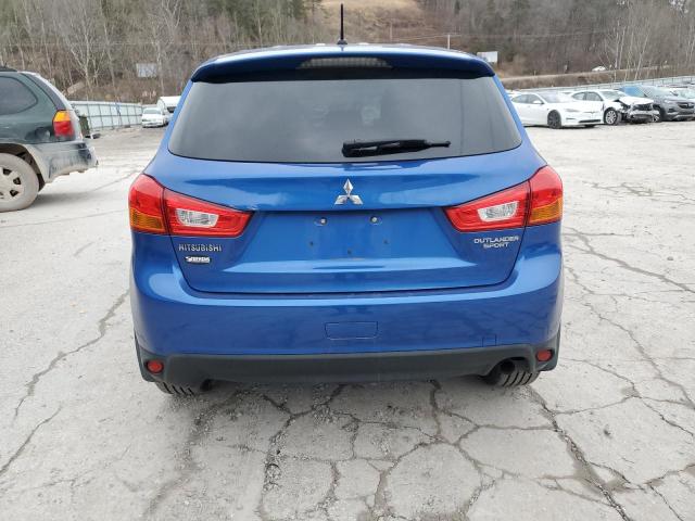 4A4AP3AU8FE047705 - 2015 MITSUBISHI OUTLANDER ES BLUE photo 6