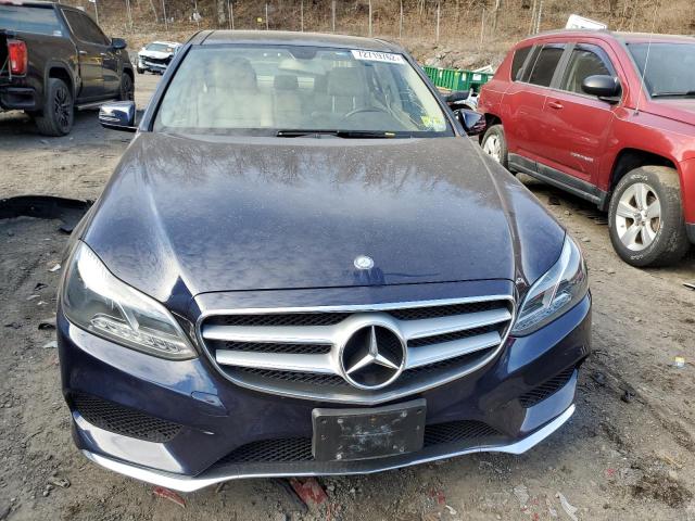 WDDHF8JB4EB046089 - 2014 MERCEDES-BENZ E 350 4MATIC BLUE photo 5