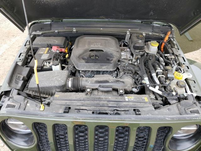 1C4JJXP64NW171682 - 2022 JEEP WRANGLER U SAHARA 4XE GREEN photo 12