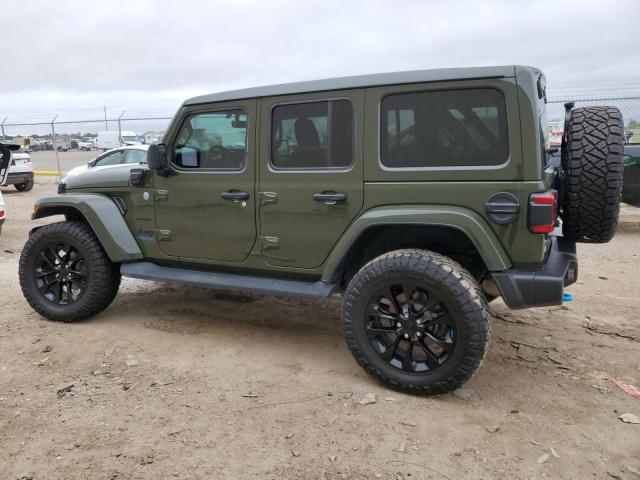 1C4JJXP64NW171682 - 2022 JEEP WRANGLER U SAHARA 4XE GREEN photo 2