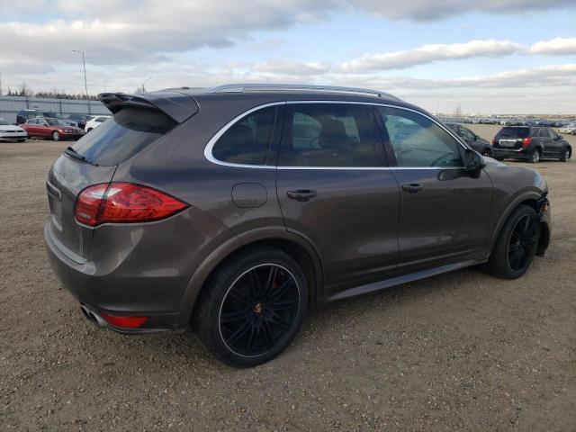 WP1AC2A22DLA91041 - 2013 PORSCHE CAYENNE TURBO BROWN photo 3