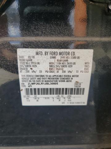 2LMPJ6LR1JBL30805 - 2018 LINCOLN MKX RESERVE Սև լուսանկար 13