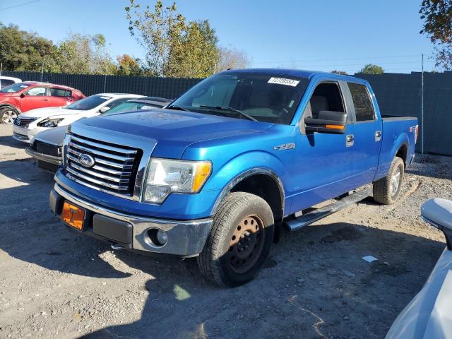 1FTFW1EV2AFD68651 - 2010 FORD F150 SUPERCREW BLUE photo 1