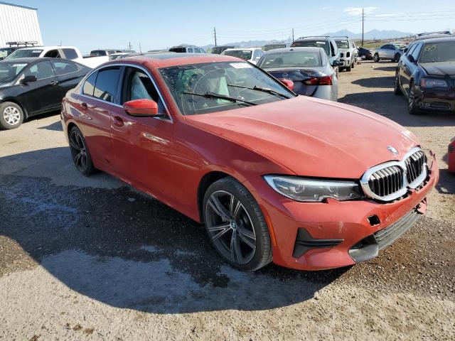 3MW5R1J00M8C09196 - 2021 BMW 330I RED photo 4