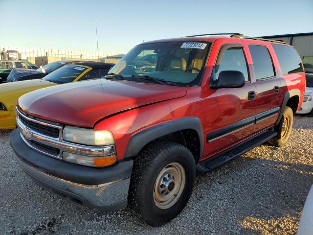 3GNGC26G01G193552 - 2001 CHEVROLET SUBURBAN C2500 RED photo 1