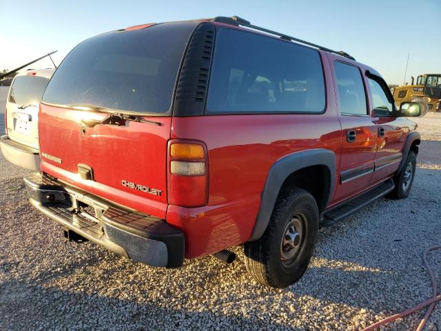 3GNGC26G01G193552 - 2001 CHEVROLET SUBURBAN C2500 RED photo 3