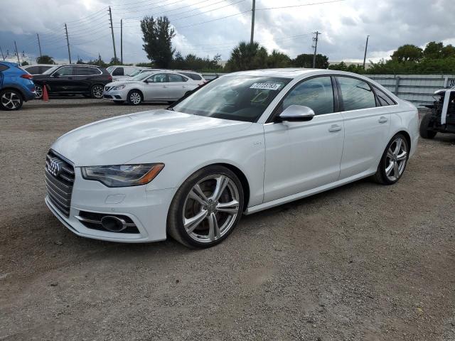 WAUF2AFC0DN122262 - 2013 AUDI S6 WHITE photo 1