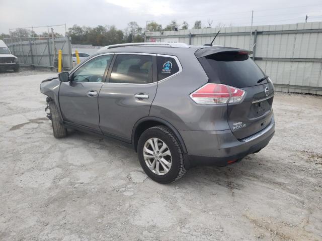 KNMAT2MT4FP527874 - 2015 NISSAN ROGUE S GRAY photo 2