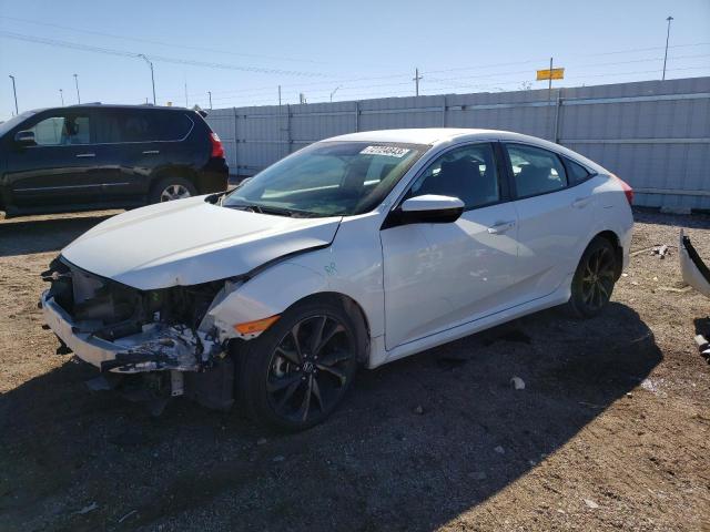 19XFC2F86KE037378 - 2019 HONDA CIVIC SPORT თეთრი ფოტო 1