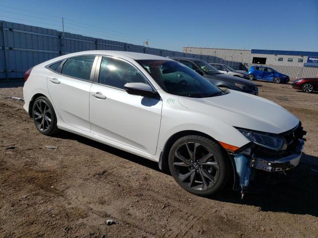 19XFC2F86KE037378 - 2019 HONDA CIVIC SPORT თეთრი ფოტო 4