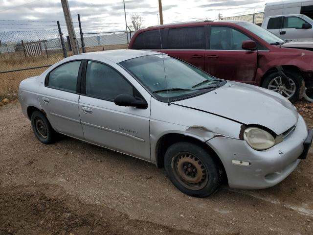 1B3ES46C21D192591 - 2001 DODGE NEON SE SILVER photo 4