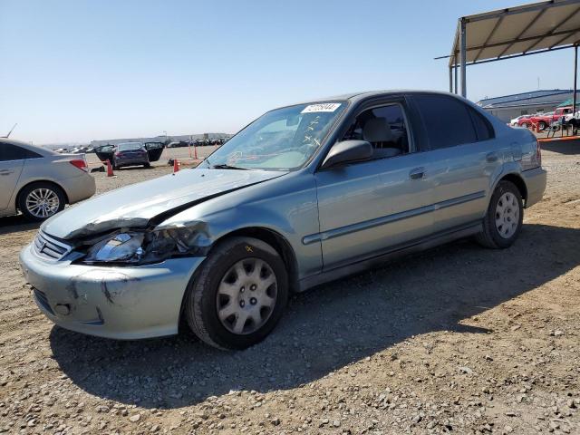 2HGEJ6614YH589021 - 2000 HONDA CIVIC BASE BLUE photo 1