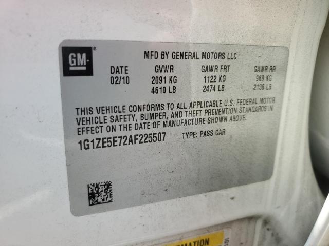 1G1ZE5E72AF225507 - 2010 CHEVROLET MALIBU LTZ კრემისფერი ფოტო 13