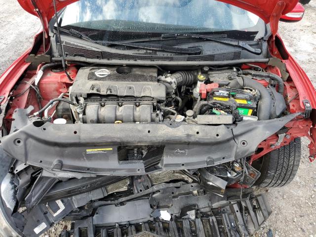 3N1AB7AP0FY260967 - 2015 NISSAN SENTRA S RED photo 11