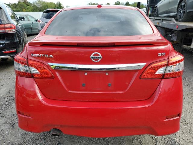 3N1AB7AP0FY260967 - 2015 NISSAN SENTRA S RED photo 6