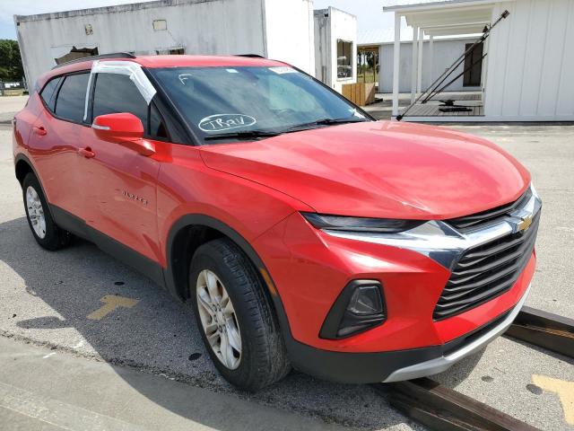 3GNKBBRA0KS702459 - 2019 CHEVROLET BLAZER 1LT RED photo 1