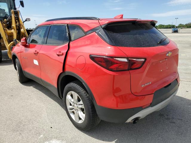 3GNKBBRA0KS702459 - 2019 CHEVROLET BLAZER 1LT RED photo 3