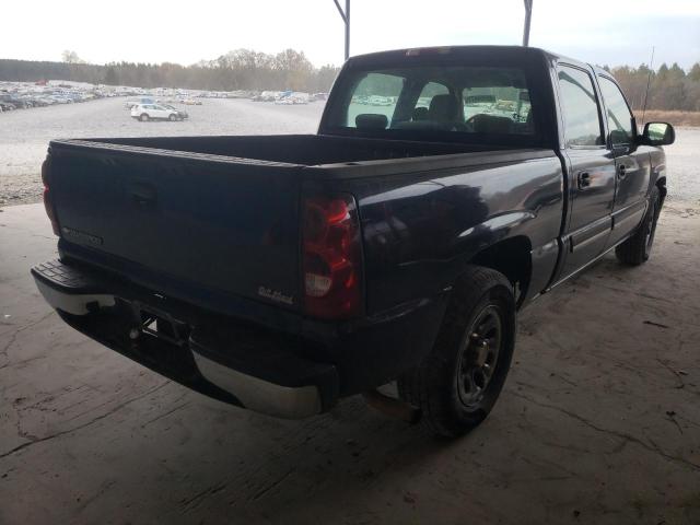 2GCEC13V971159494 - 2007 CHEVROLET SILVERADO C1500 CLASSIC CREW CAB BLUE photo 4