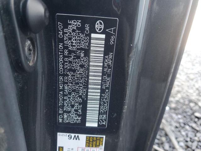 JTKDE177270216835 - 2007 TOYOTA SCION TC 黑色 照片 13