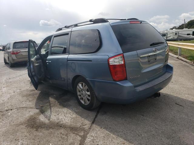 KNDMB233X66077896 - 2006 KIA SEDONA EX BLUE photo 2