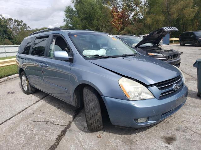 KNDMB233X66077896 - 2006 KIA SEDONA EX BLUE photo 4