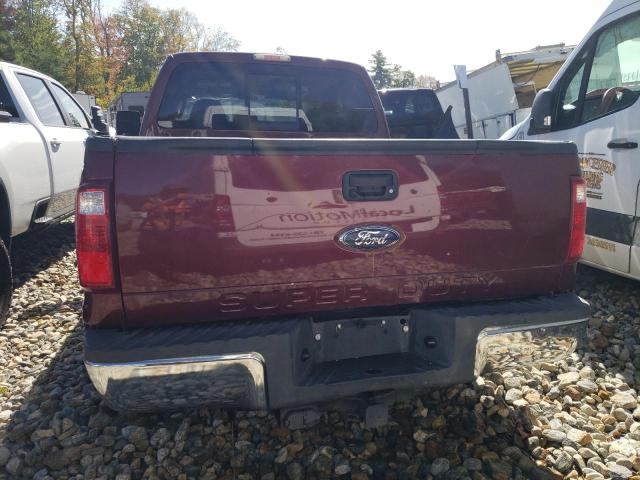 1FTWX31R28EC08156 - 2008 FORD F350 SRW SUPER DUTY BURGUNDY photo 6