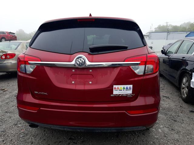 LRBFXCSA3HD089756 - 2017 BUICK ENVISION PREFERRED RED photo 6