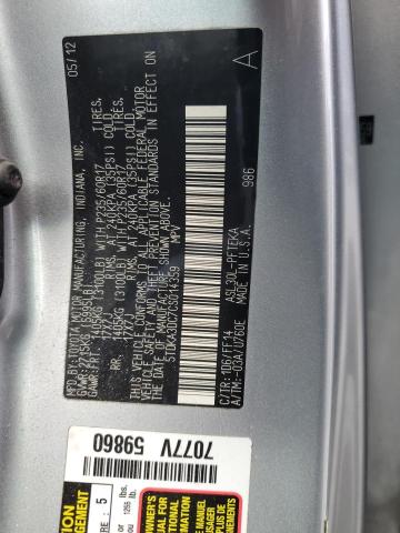 5TDKA3DC7CS014359 - 2012 TOYOTA SIENNA BASE SILVER photo 13