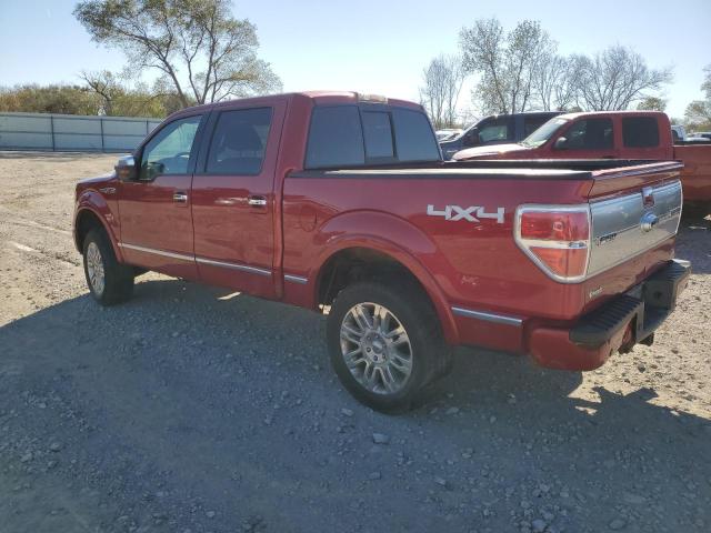 1FTFW1EV5AFB97507 - 2010 FORD F150 SUPERCREW RED photo 2