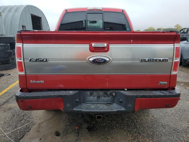 1FTFW1EV5AFB97507 - 2010 FORD F150 SUPERCREW RED photo 6