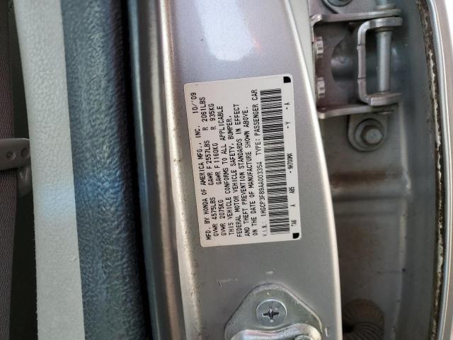 1HGCP3F89AA003354 - 2010 HONDA ACCORD EXL SILVER photo 12