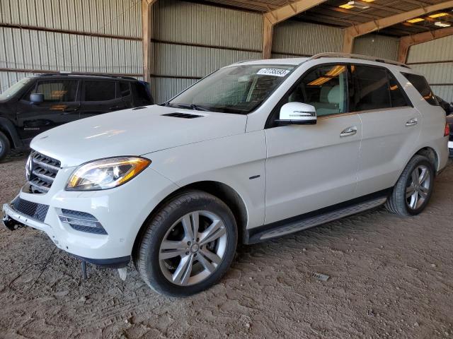 4JGDA5HB2CA088318 - 2012 MERCEDES-BENZ ML 350 4MATIC WHITE photo 1