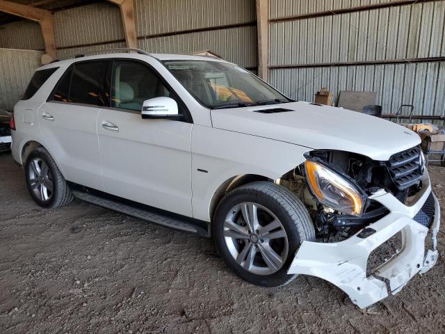 4JGDA5HB2CA088318 - 2012 MERCEDES-BENZ ML 350 4MATIC WHITE photo 4