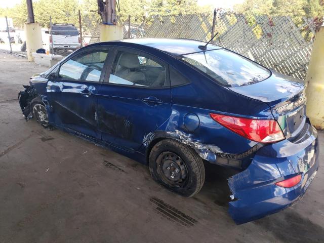 KMHCT4AE7GU073936 - 2016 HYUNDAI ACCENT SE BLUE photo 2