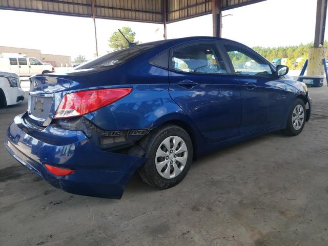 KMHCT4AE7GU073936 - 2016 HYUNDAI ACCENT SE BLUE photo 3