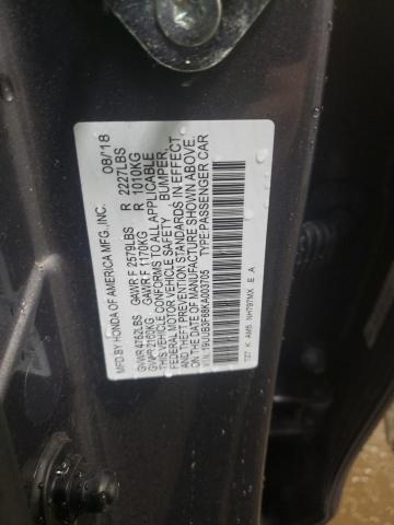 19UUB3F68KA003705 - 2019 ACURA TLX TECHNOLOGY GRAY photo 12