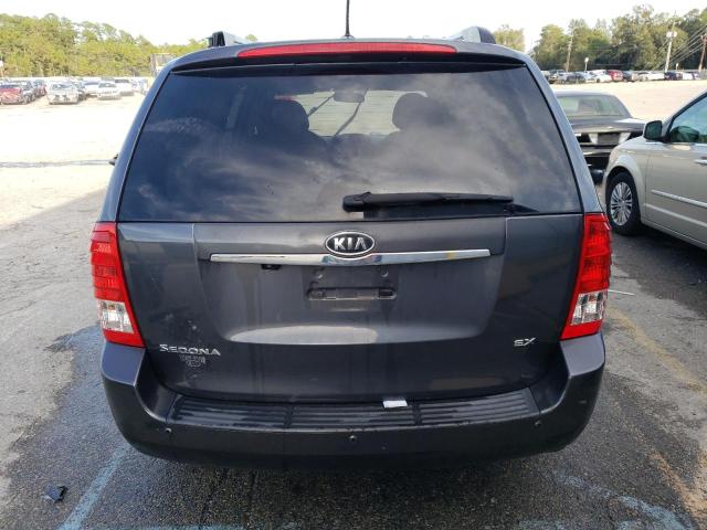 KNDMH4C77C6484647 - 2012 KIA SEDONA EX GRAY photo 6