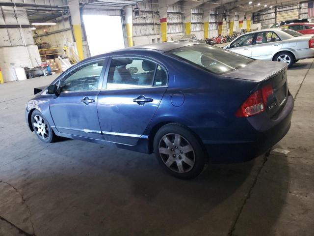 1HGFA16556L021712 - 2006 HONDA CIVIC LX BLUE photo 2