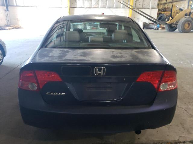 1HGFA16556L021712 - 2006 HONDA CIVIC LX BLUE photo 6