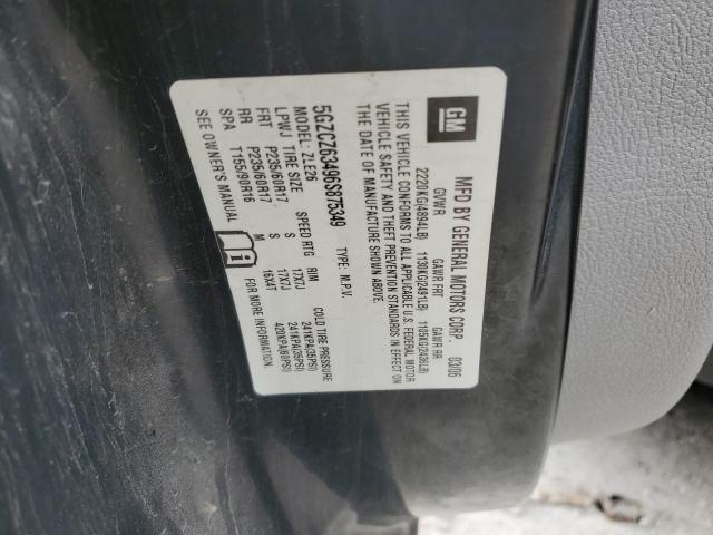 5GZCZ63496S875349 - 2006 SATURN VUE BLACK photo 12