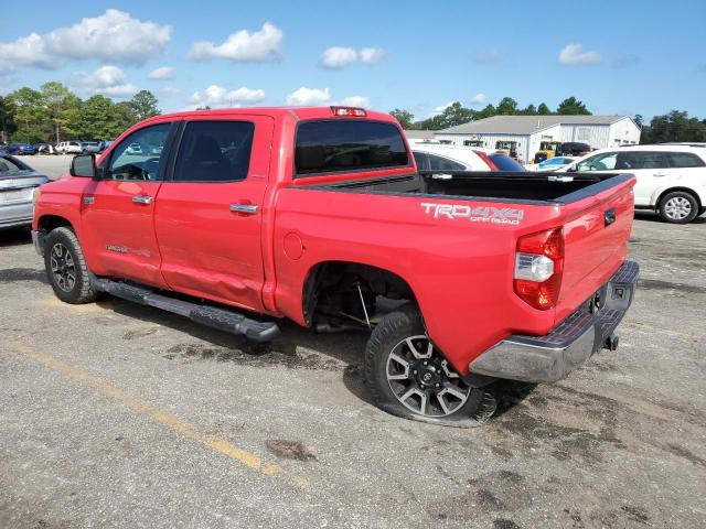 5TFHW5F12FX463854 - 2015 TOYOTA TUNDRA CREWMAX LIMITED RED photo 2