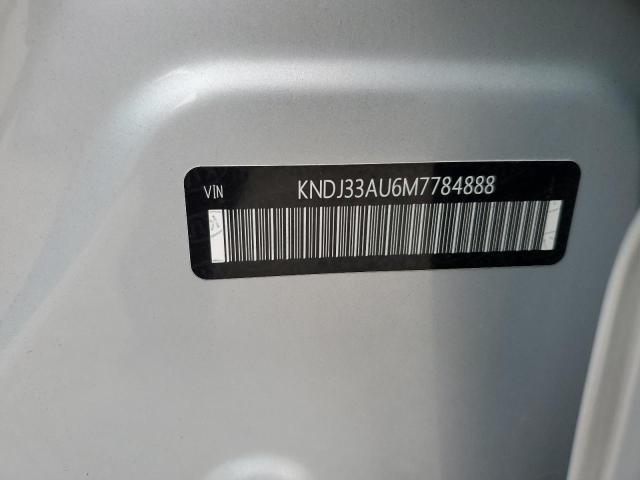 KNDJ33AU6M7784888 - 2021 KIA SOUL EX SILVER photo 12