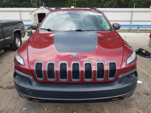 1C4PJMBS0FW690890 - 2015 JEEP CHEROKEE TRAILHAWK RED photo 5