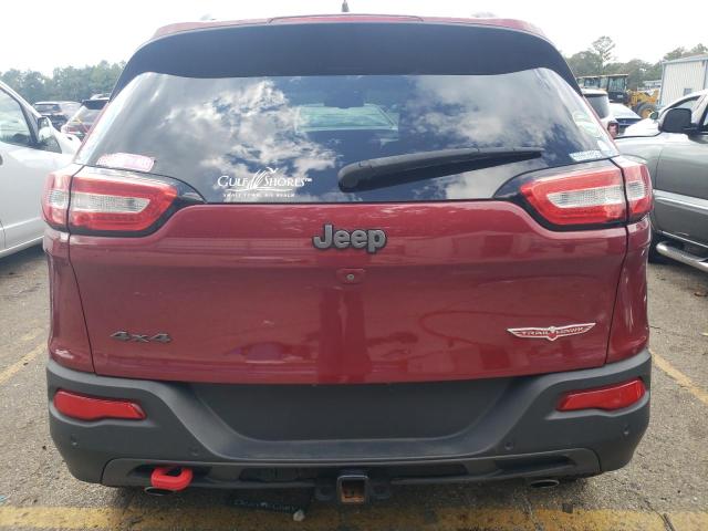 1C4PJMBS0FW690890 - 2015 JEEP CHEROKEE TRAILHAWK RED photo 6