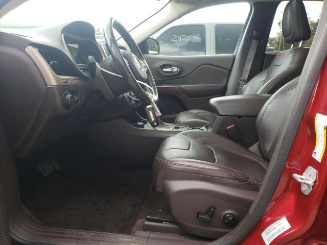 1C4PJMBS0FW690890 - 2015 JEEP CHEROKEE TRAILHAWK RED photo 7