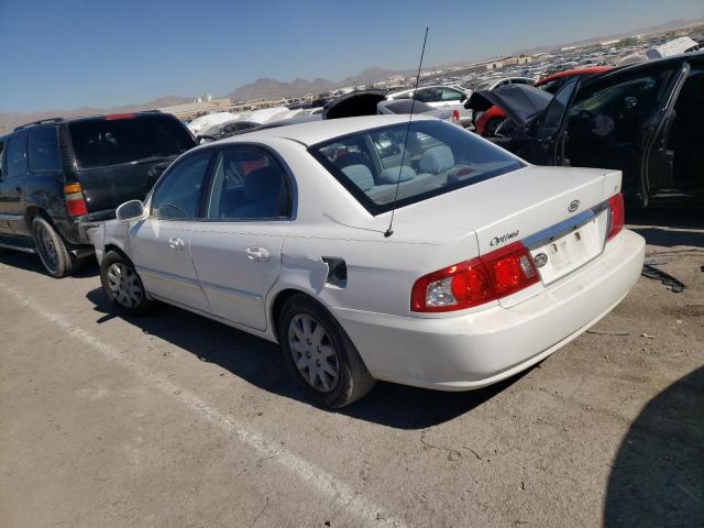 KNAGD126355413192 - 2005 KIA OPTIMA LX WHITE photo 2