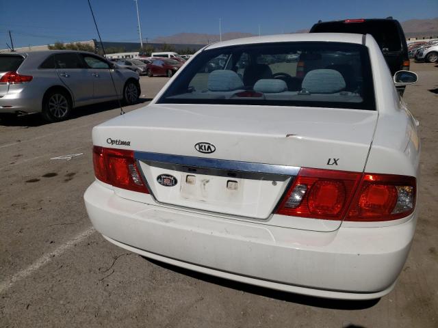 KNAGD126355413192 - 2005 KIA OPTIMA LX WHITE photo 6